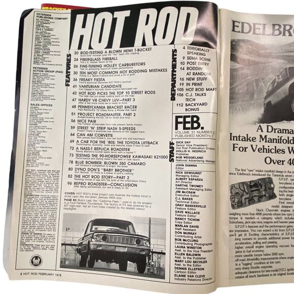 Vtg Lot 3 Hot Rod Jan Feb Apr 1978 Magazine Hemi Holley Horsepower Automobile - Picture 6 of 9